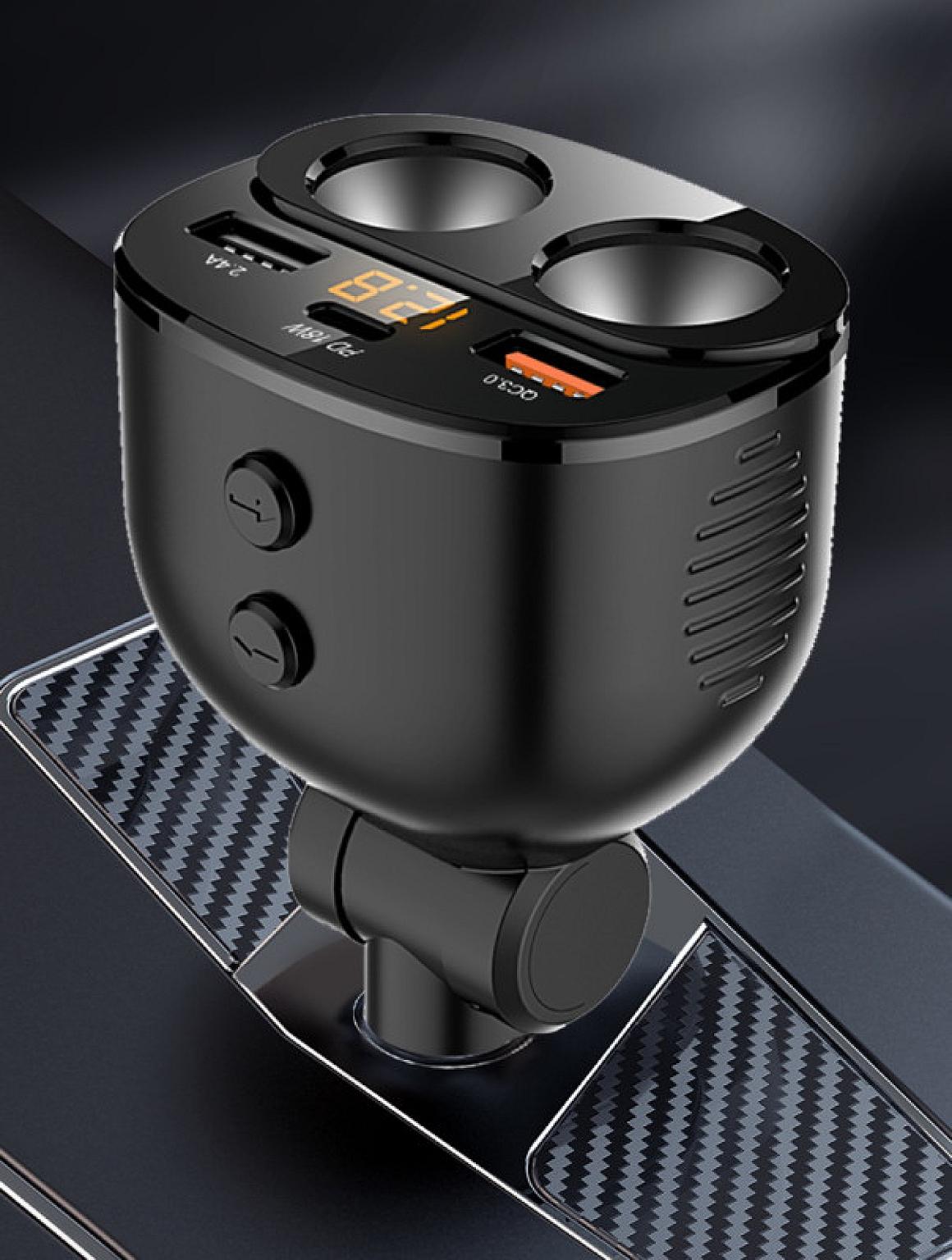 FM Transmitter & Car Charger Black