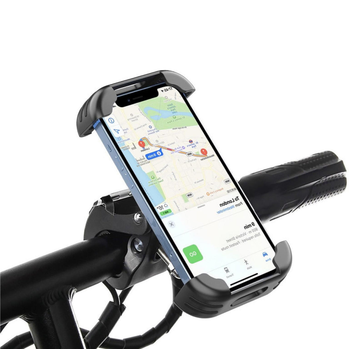 Bicycle & Motorcycle Phone Mount Black