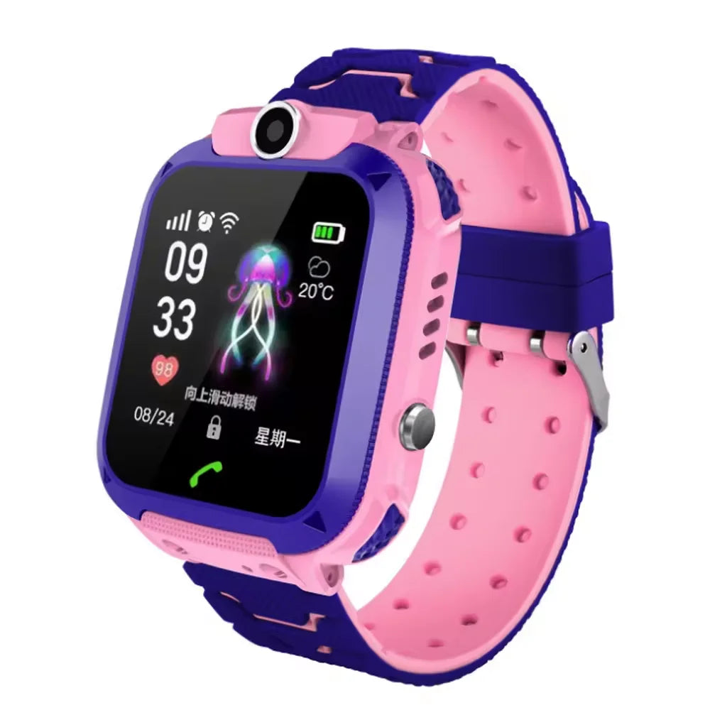 Newly Launched Cheap Waterproof Sim Card Q12 Smart Watch Kids Smartwatch Children Digital for IOS Android Baby Toy Gift