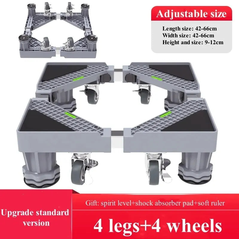 Universal Base Washing Machine Stand Lifting Fridge Base Multi-functional Adjustable Base for Dryer Refrigerator Washing Machine