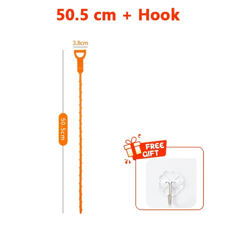 Drain Clog Remover Pipe Cleaner Drain Cleaner Dehairer Hair Drain Unclogger Pipe Cleaning Tool For Bathroom Sinks Shower Bathtub