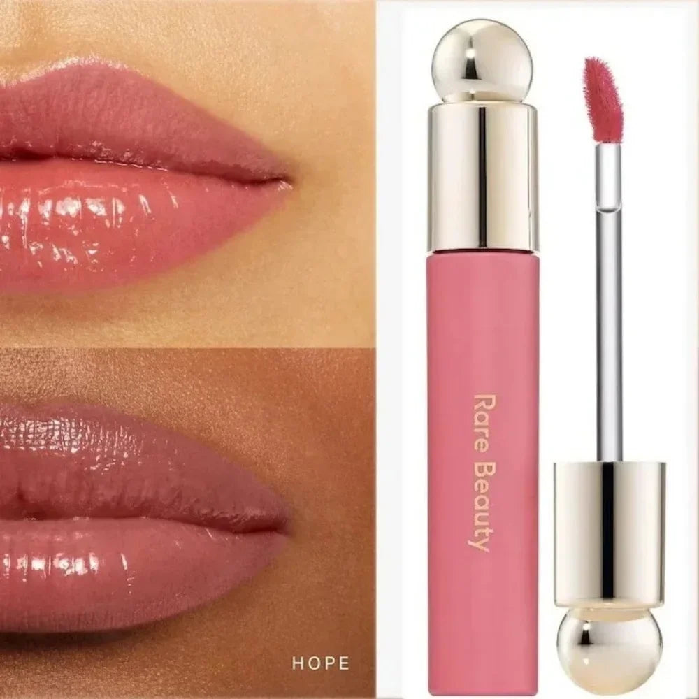 Rare Beauty Blush Lip Gloss Brightens The Complexion Is Silky And Beautiful And Enhances Contours Girl Women Makeup With Box