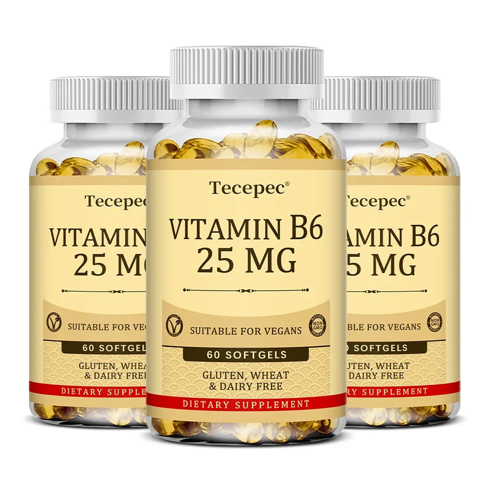 Vitamin B6 - Improves Metabolism, Skin Health, Antioxidant, for Cardiovascular, Neurological, Immune and Eye Health