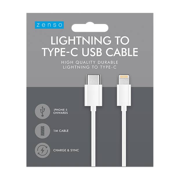 Lightning To Usb White Cable 1M -