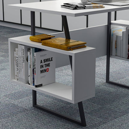 Wholesale P&W Study Desk with Shelves Computer Laptop Desk