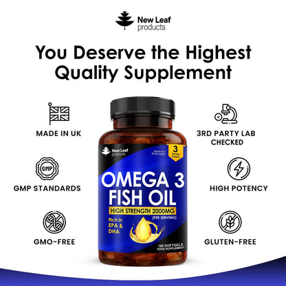 Wholesale Omega 3 Supplements 2000mg Softgels - Fish Oil + Vitamin E