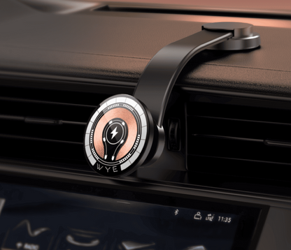 Magnetic Wireless Charging Phone Mount Black