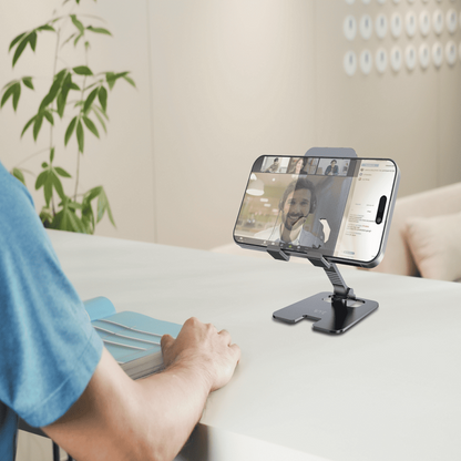 Aluminum Phone Table Stand Grey