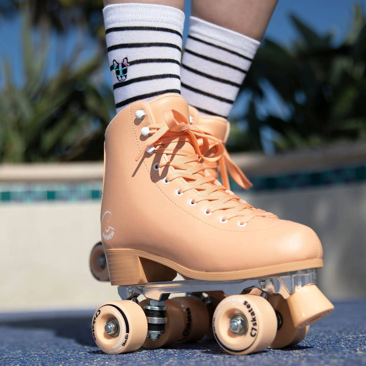 C7 Peachy Keen Quad Roller Skates