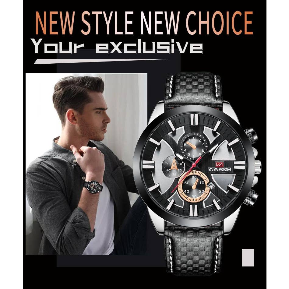 Wholesale Fashion Mens Quartz Watches Business Wristwatch Waterproof Clock For Man Sports Watch Leather Bands