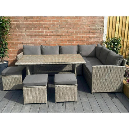 Wholesale The Knutsford 9 Seat Corner Rattan Dining Set