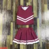 Sleeveless Girls Clothing Set Durable Cotton Fabric Comfortable Breathable Nice Color Cheer Uniforms for Children