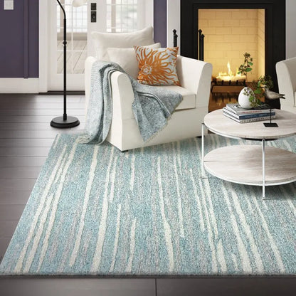 Handmade Tufted Wool/Silk Modern Abstract Luxury Custom Bedroom Sofa Coffee Table Floor Rug Non-Slip PET Friendly Stain
