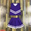 Sleeveless Girls Clothing Set Durable Cotton Fabric Comfortable Breathable Nice Color Cheer Uniforms for Children