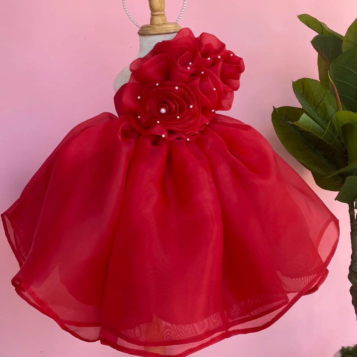 Princess Dress for Baby Girls Floral Beaded Chiffon Dress with Competitive Price Made in Vietnam OEM ODM for Children