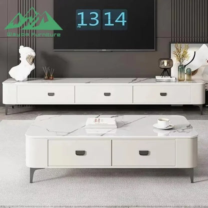 Modern Classic Solid Wood TV Cabinet Set | Eco-Friendly & Durable Living Room Furniture