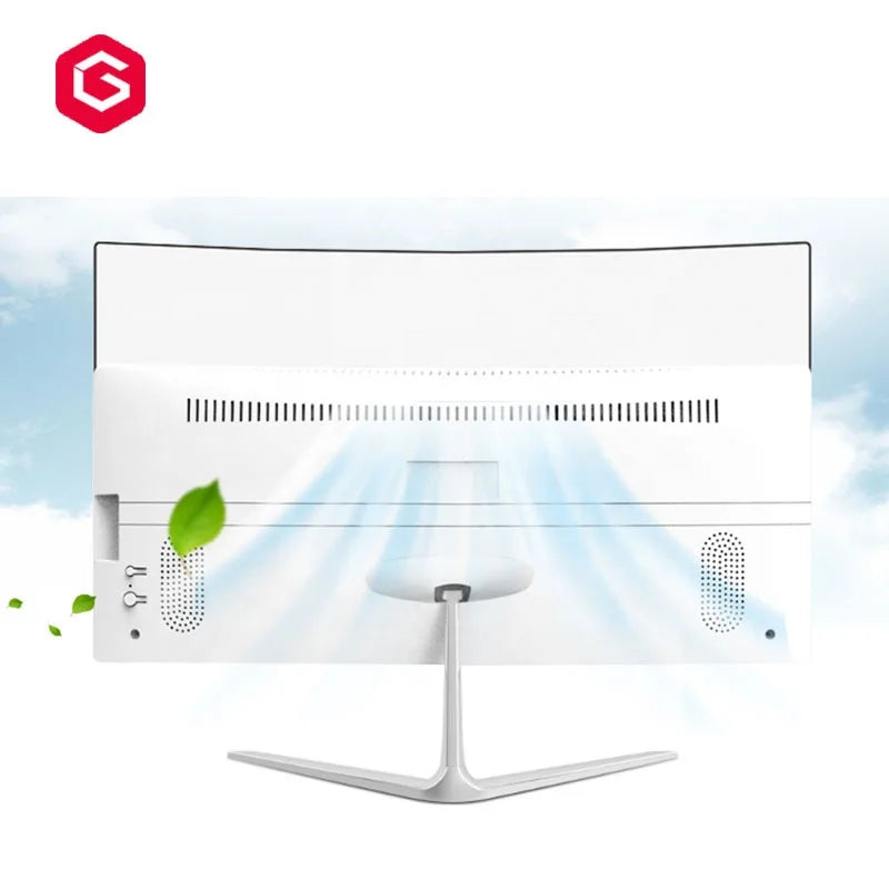 Hot-sale Curved 23.8" Pc Gamer Computadora Full Setup Core I3/i5/i7/i9 Barebone Desktop Computer Gaming Pc All-in-one Computers