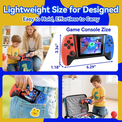 Q21 Large Screen Retro Handheld Game Console 500 in 1 Classic Support Two-Player Nostalgic Gaming Device for Children