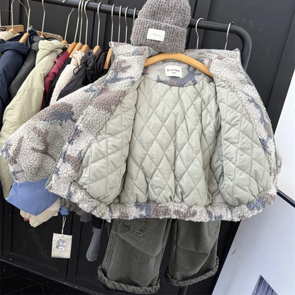 Wholesale New Girls Boys Coat Cardigan Children Long Sleeve Camouflage Zipper Outwear for Winter
