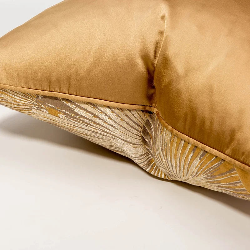 Khaki Leaf Design Cushion Cover 18x18 20x20inches Home Decor Throw Pillow Case  Cushion case for Livingroom
