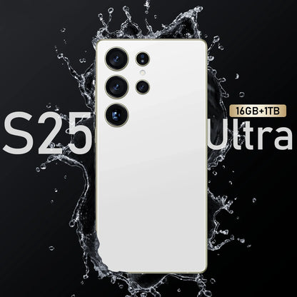 Unlocked 7.3-Inch S25 Ultra 16GB+1TB Android 14 Smartphone Original 5G Cellphone with Quad Core CPU and HD Screen Resolution