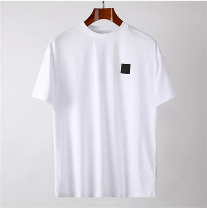 T-Shirts Summer Men and Women Short Sleeve Embroidery Badge Shirts Men's TShirts Clothes Top