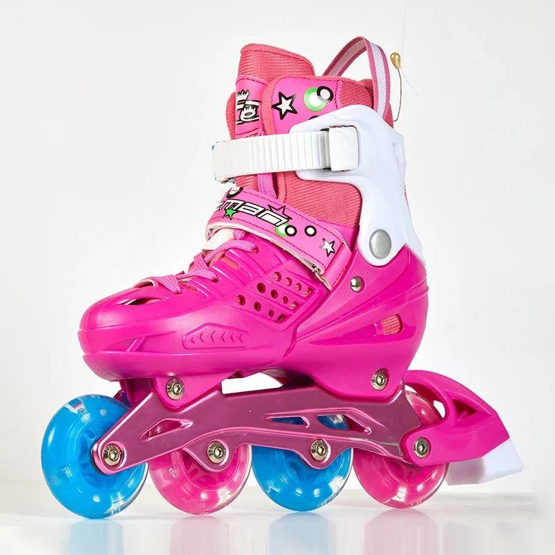 EACHkids Skate Outdoor Roller Skates 4 Wheels Patines Skating Shoes With Wheels for Girl Boys Kids