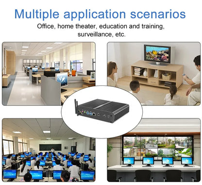 10th 12th GEN Intel Core I7 10710U 10510U 1255U Mini Fanless Computer Win10 Pro 2DDR4 M.2 Nvme 4K HD DP HTPC Nettop Gaming Pc