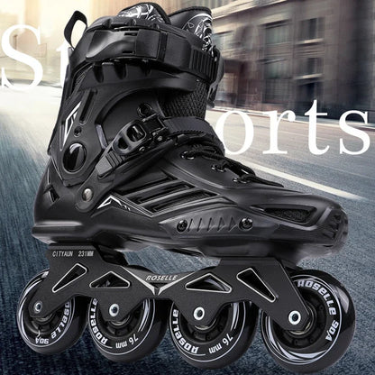 EACH New Models Wholesale Slalom Inline Roller Skates Shoes Professional Freestyle Skating Shoes with 4 Wheels for Adults