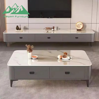 Modern Classic Solid Wood TV Cabinet Set | Eco-Friendly & Durable Living Room Furniture
