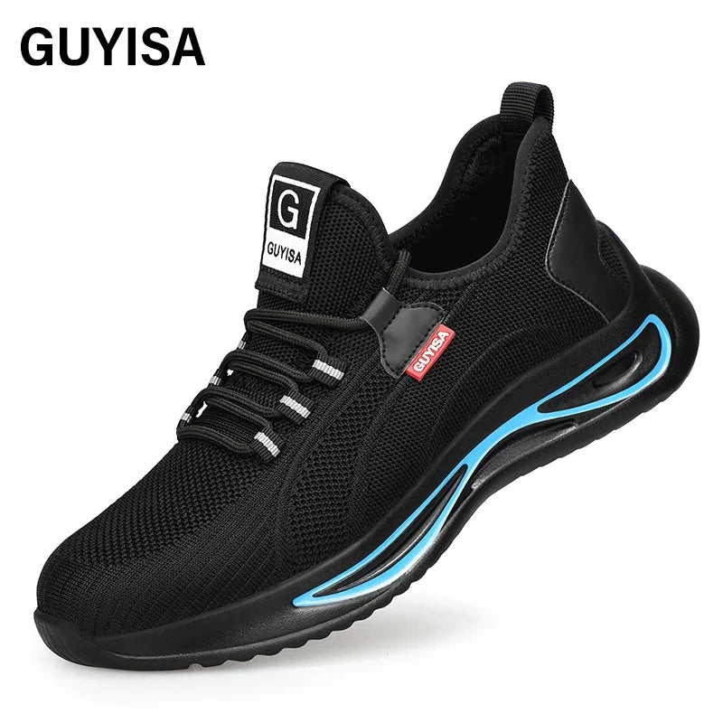 GUYISA Brand 2026 New CE Steel Toe Breathable Safety Shoes Men's Steel Toe Work Shoes for Men