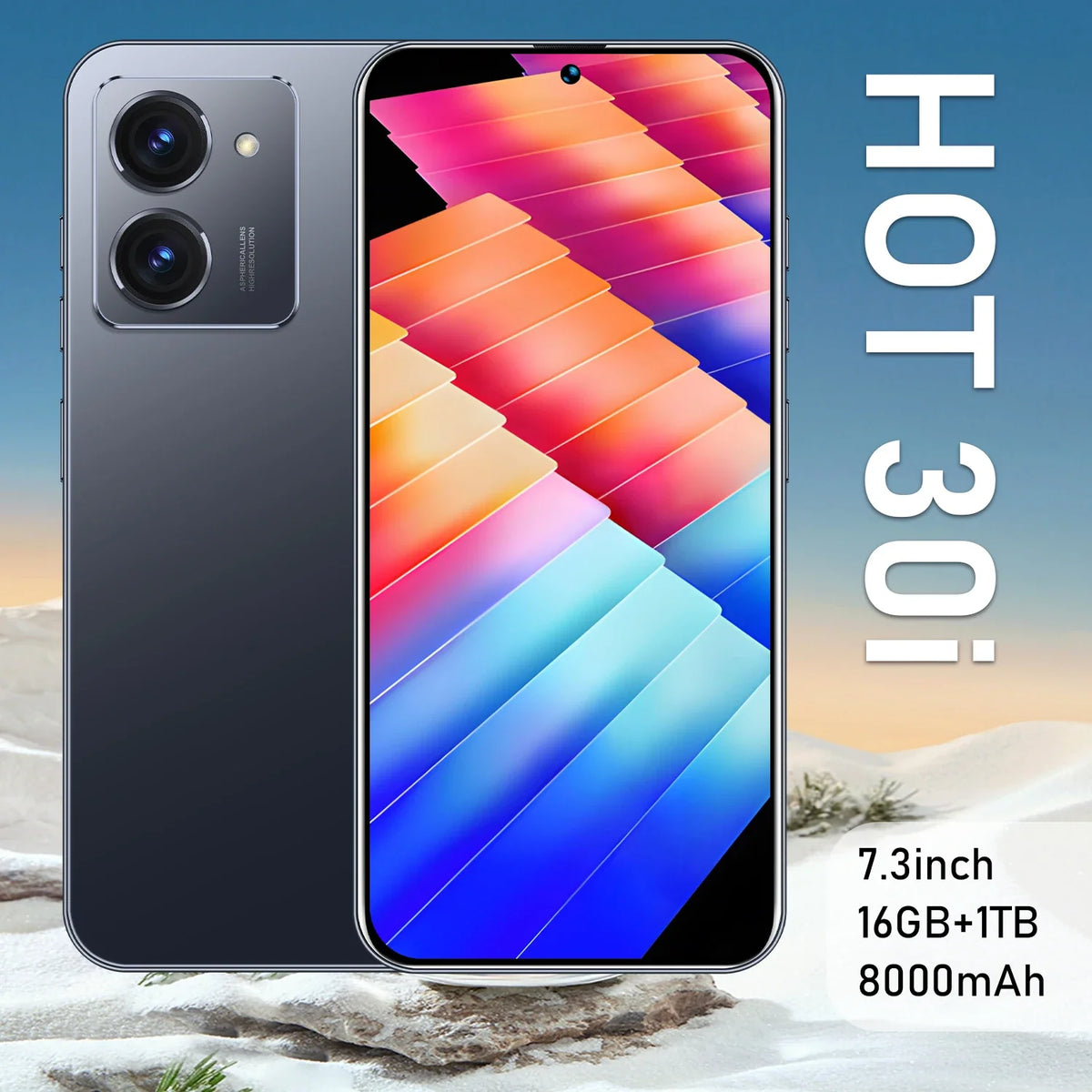 New Design Smartphone 7.2 Inch with  Large Memory Smartphone Mobile Phone with 4G/5G Dual Sim Card