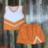 Sleeveless Girls Clothing Set Durable Cotton Fabric Comfortable Breathable Nice Color Cheer Uniforms for Children