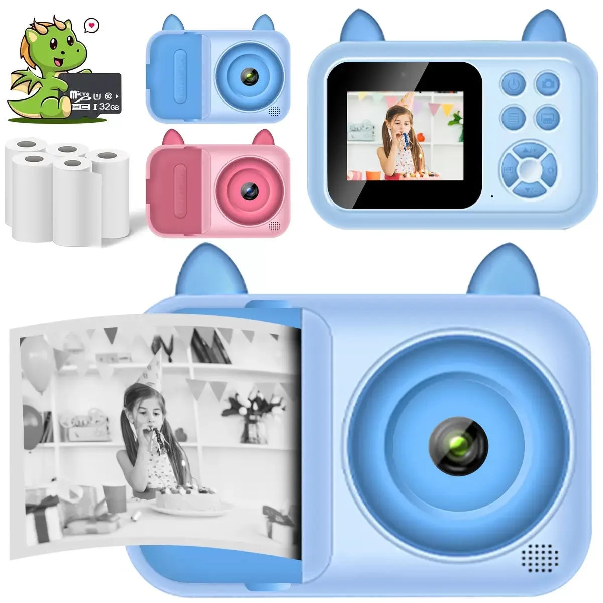 Children Digital Camera Children's Educational Toys Gifts Video Camera Camcorder Mini Cartoon Kids Photo Camera for Kids