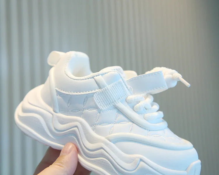 Fashion Kids Leather Shoes Lovely Children Outdoor Breathable Sneakers Sport Comfort Lightweight Casual Shoes