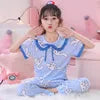 New Children Wholesale 0-6 Years Old Short Sleeve Shorts Kids Pyjamas 100% Cotton Boys and Girls Baby Pajamas