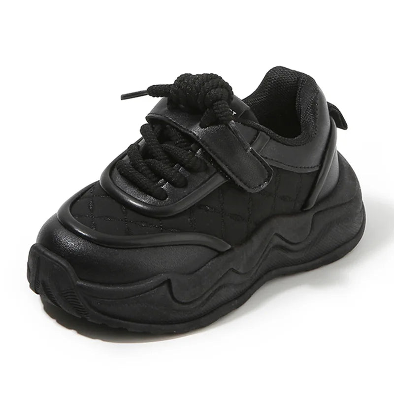 Fashion Kids Leather Shoes Lovely Children Outdoor Breathable Sneakers Sport Comfort Lightweight Casual Shoes