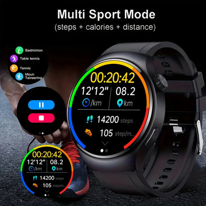 SENBONO V19 Men Smart Watch Blue Tooth Heart Rate Monitor IP68 Waterproof Fitness Tracker Outdoor Men's Smart Sports Watch
