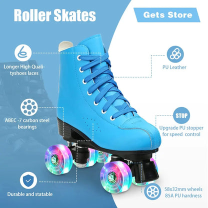 EACH Adult Quad Roller Skates