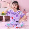 New Children Wholesale 0-6 Years Old Short Sleeve Shorts Kids Pyjamas 100% Cotton Boys and Girls Baby Pajamas