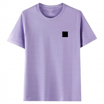 T-Shirts Summer Men and Women Short Sleeve Embroidery Badge Shirts Men's TShirts Clothes Top