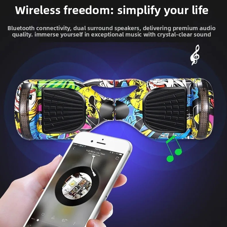 7-Inch  Children's Intelligent Two-Wheel  Hoverboard Self-balancing Electric Scooters Led 2wheels Hover Board