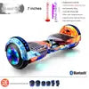 Hot Sale 2021 6.5inch Electric Hoverboard with LED Lights Balance Wheel 8.5inch China A8 300w 36v Double Wheel Hover Scooter