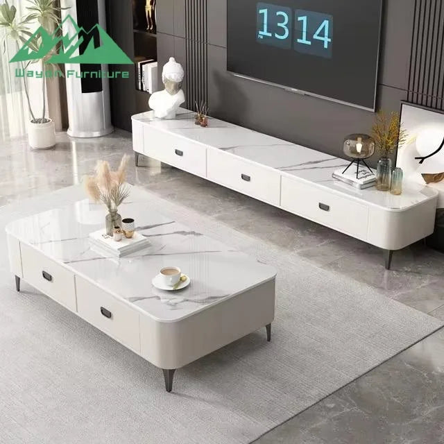 Modern Classic Solid Wood TV Cabinet Set | Eco-Friendly & Durable Living Room Furniture