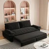 3-in-1 Convertible Reclining Foldable Modern Sleeper Sofa Multi-Functional Velvet Loveseat Bed