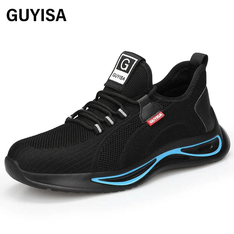 GUYISA Brand 2026 New CE Steel Toe Breathable Safety Shoes Men's Steel Toe Work Shoes for Men