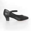 EU & US in Stock Changzhou Character Dance Shoes Black and Tan for Women Heel Shoes