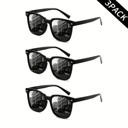 3 Pairs of Polarized Glasses for Men and Women, Lightweight Classic Square Men'S Sports Glasses, UV Resistant, Used for Cycling