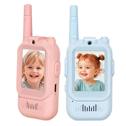 New Arrival Kids Video Walkie Talkie Two Way Radio 1500FT Range Voice for Children 3-12 Years Old's Christmas Birthday Outdoor