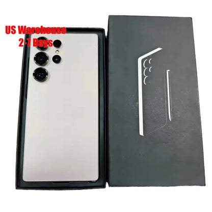US Warehouse S25 Ultra 5G Smartphone 7.3 Inch 16GB+1TB Memory 4 Cameras Face ID Built-in Stylus LTE Cellular 108MP Unlocked